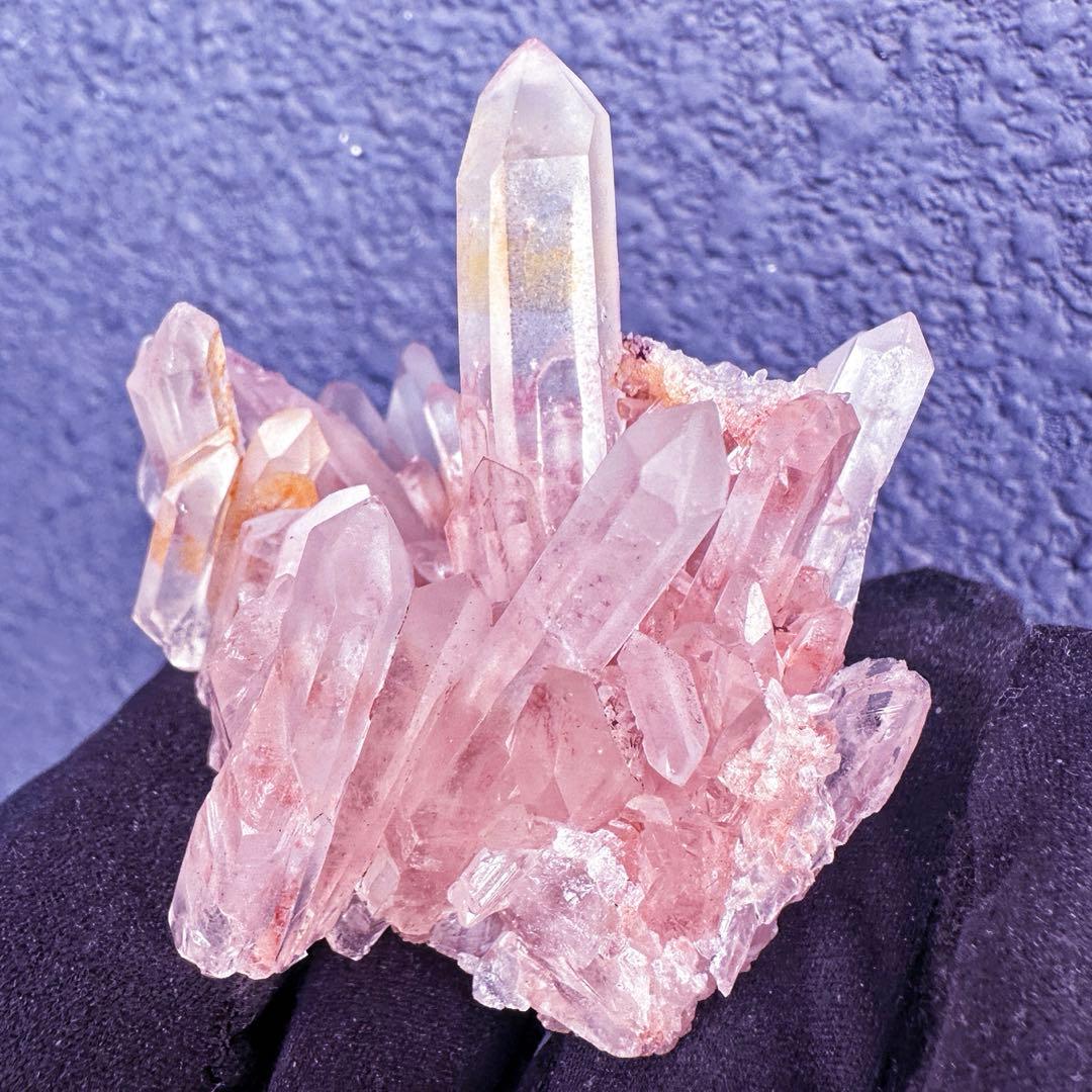 爆レア❗️浄化❗️超綺麗♡超強いパワー ピンク ヒマラヤ クラスター天然石A1458