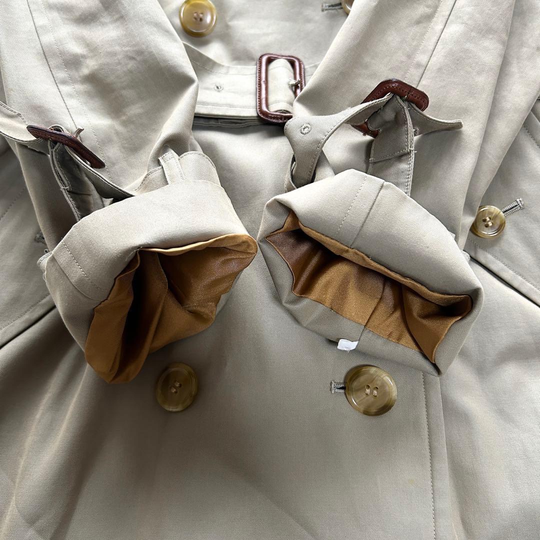 【美品】バーバリー　トレンチコート　ロング丈　ベルト付き　ベージュ　M相当