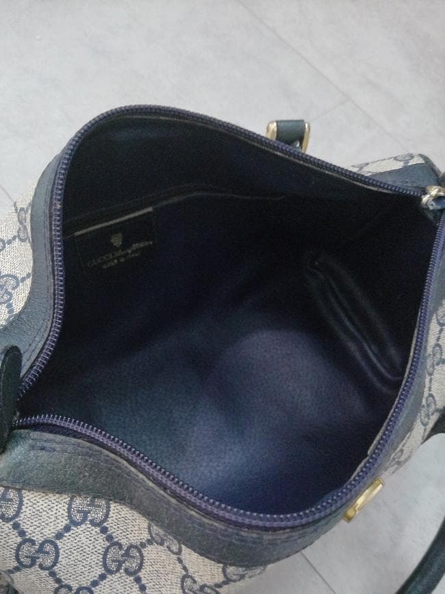 OLD GUCCI オールドグッチ シェリーライン GG柄 ミニボストンバッグ