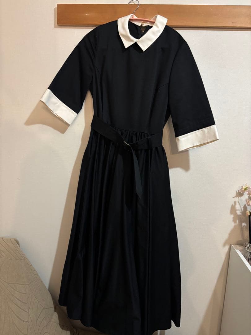 foufou バイカラーワンピース 半袖