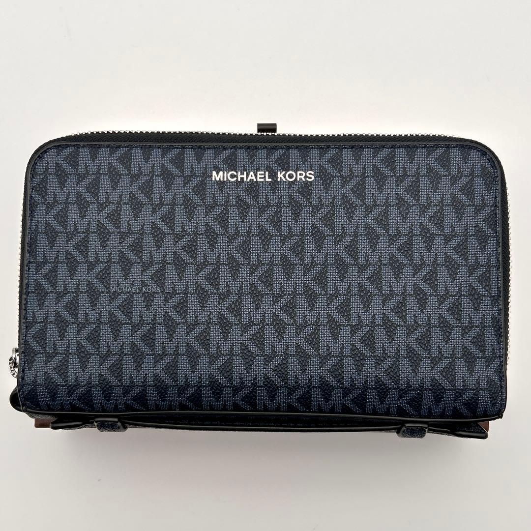マイケルコース 長財布 ダブルジップ トラベル オーガナイザー 高級【希少性大】