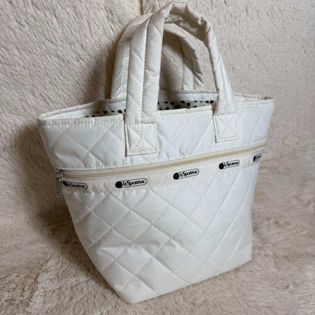 LeSportsac 50周年記念 神崎惠コラボ トートバッグ メレンゲホワイト