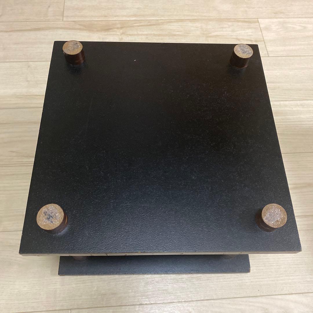 樺細工　ミニテーブル　市松模様　花台　日本伝統工芸　秋田角館