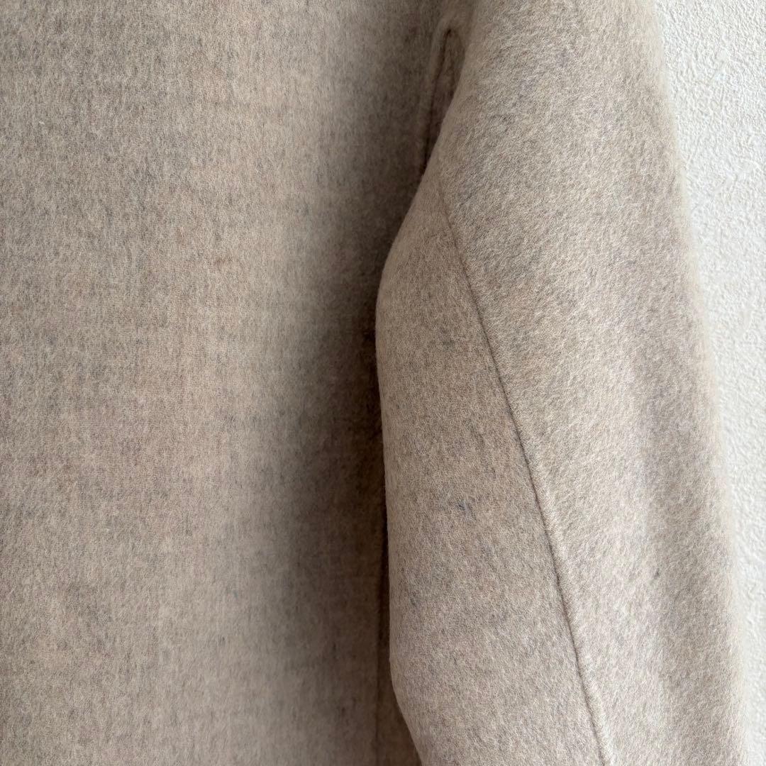 セオリーリュクス　カシミヤ　ウール　ノーカラー　コート