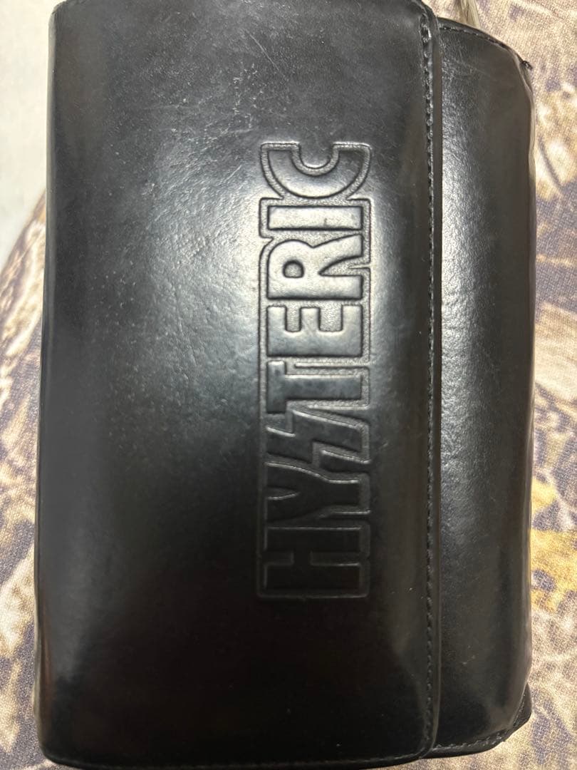 HYSTERIC GLAMOUR ブラック財布牛革製2つ折り