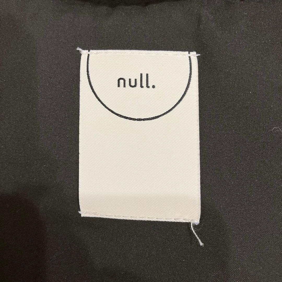 極暖 null. ヌル オーバー ダウン ベスト ブラック F