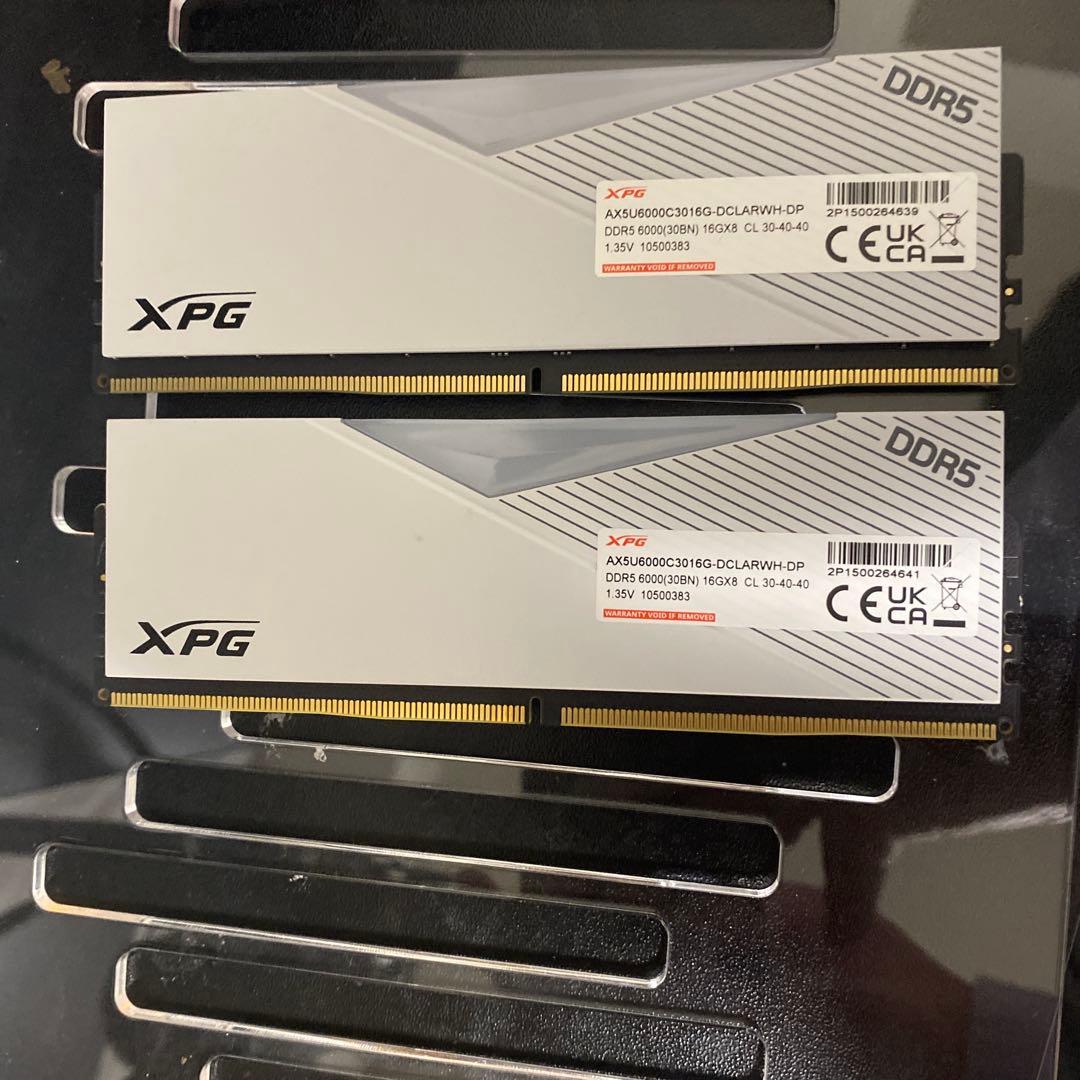 B*k様 XPG DDR5 16GB×2 6000MHz CL40