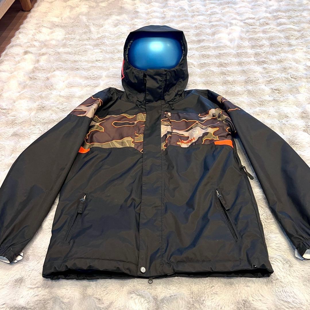 良好　VOLCOM ボルコム　スノーボードウェア　迷彩　カモフラ　M