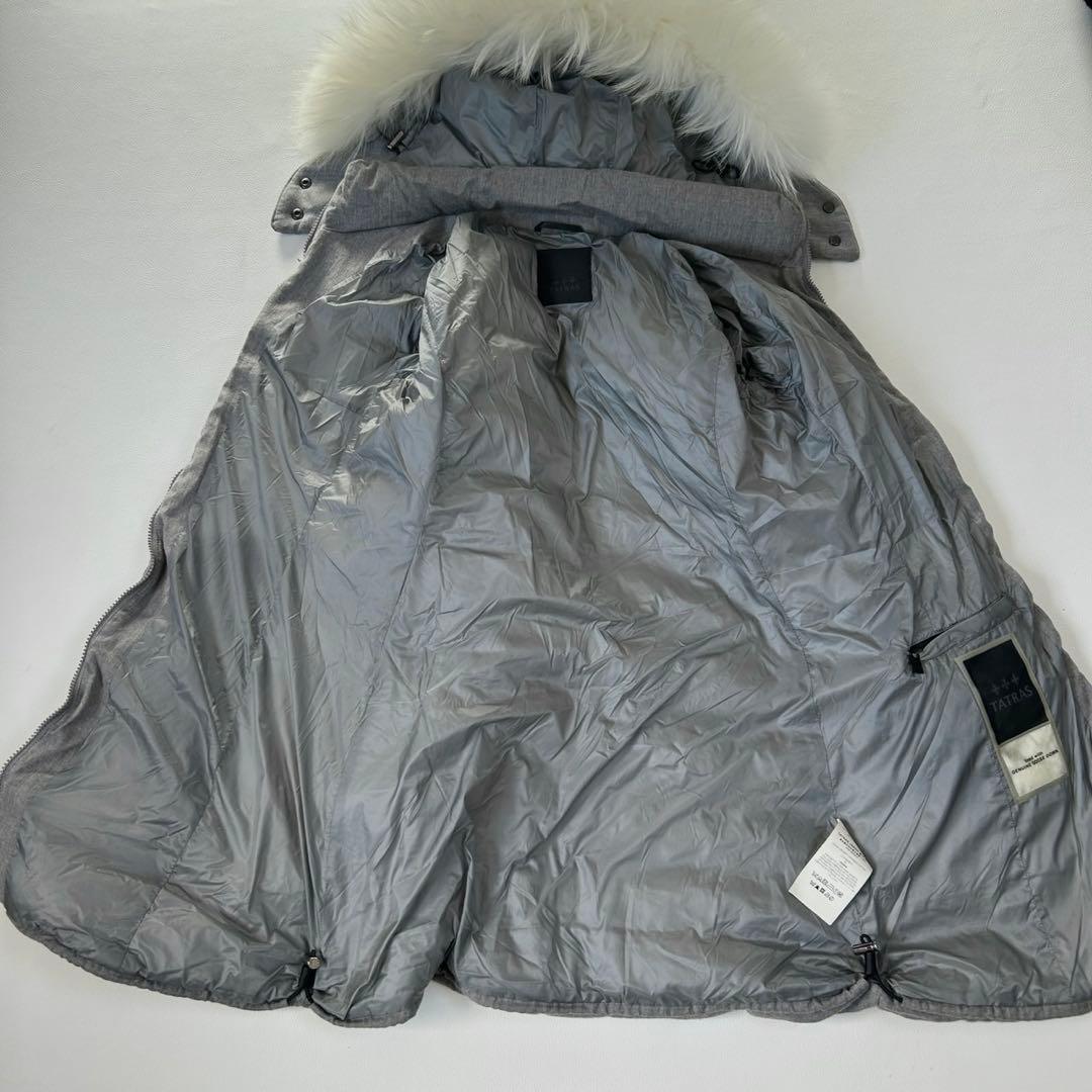 極美品 タトラス ラビアナ ラヴィアナ ウール ダウンジャケット グレー M