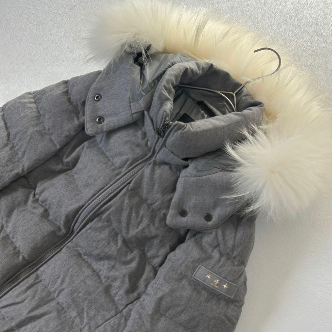 極美品 タトラス ラビアナ ラヴィアナ ウール ダウンジャケット グレー M