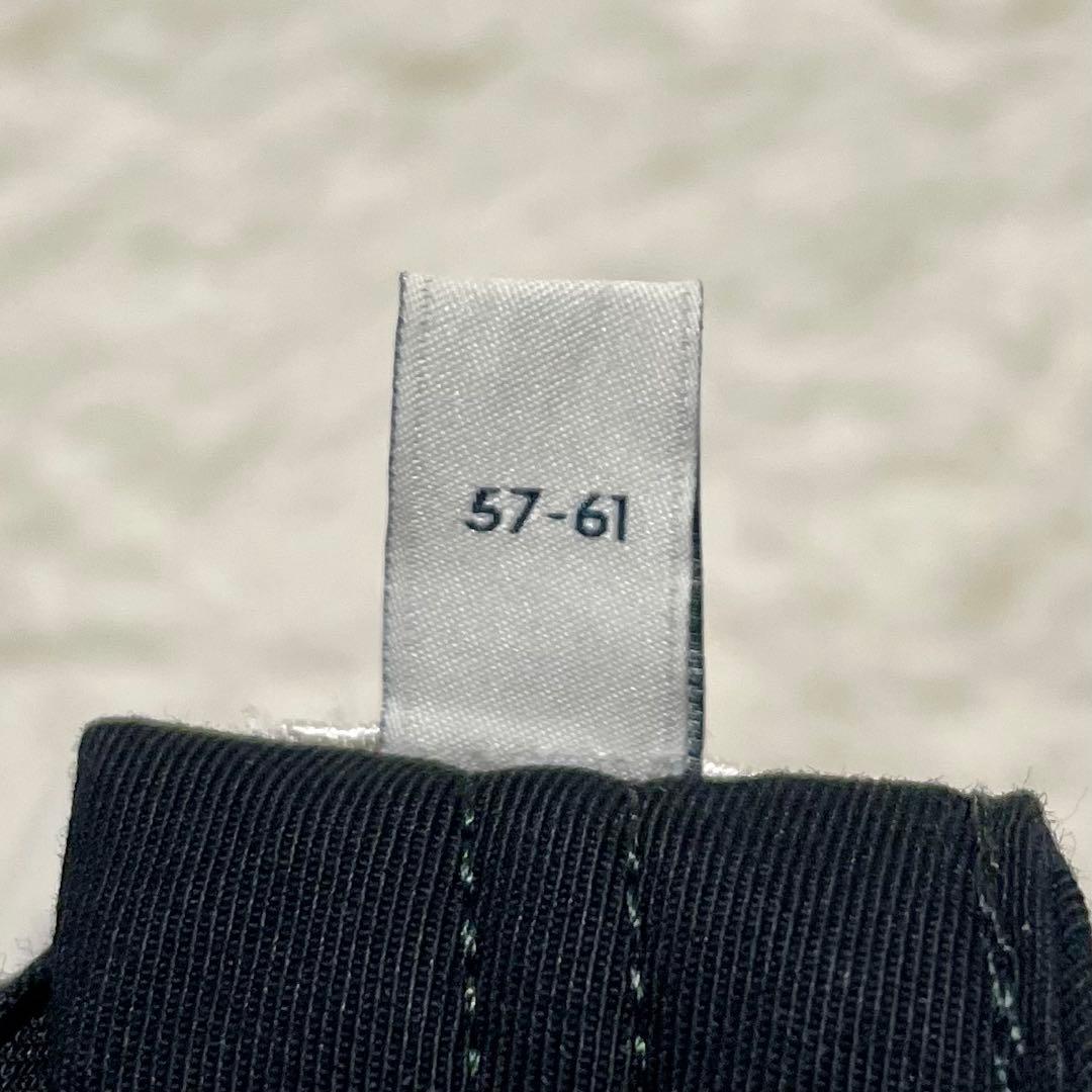 美品 CELINE セリーヌ Cイニシャルパッチ コットンベースボールキャップ