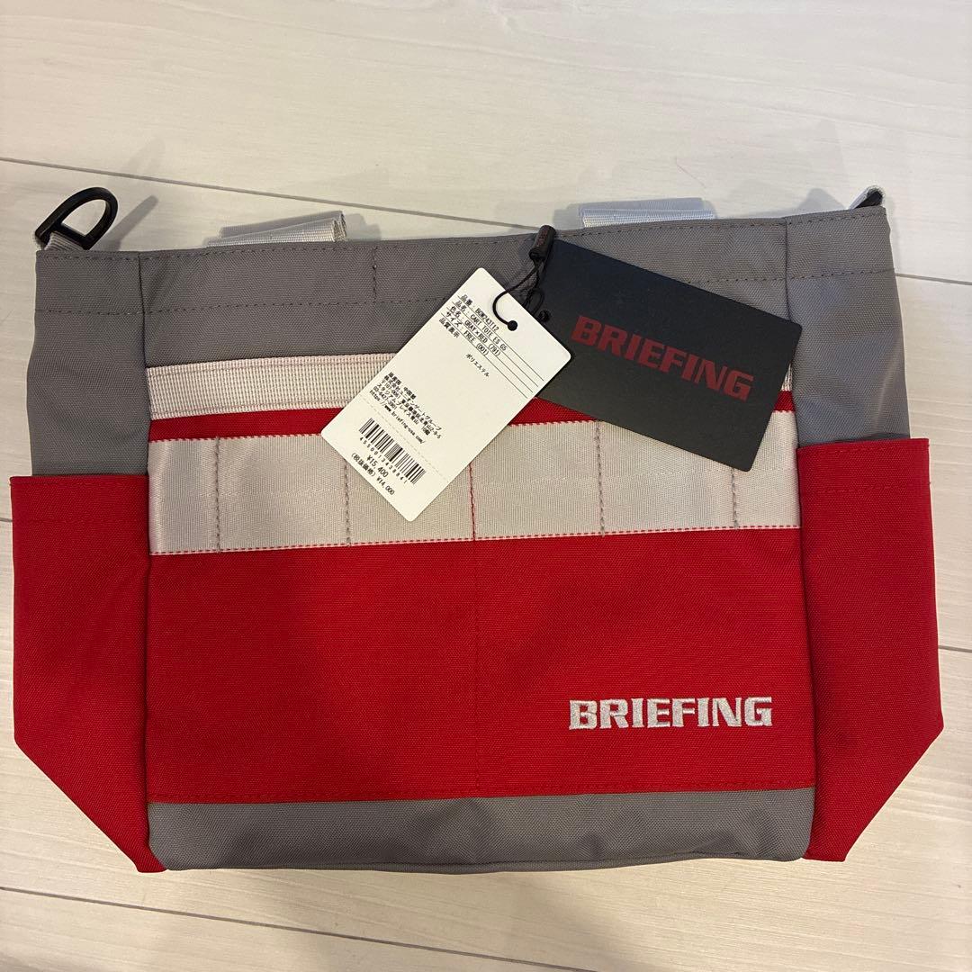 BRIEFING 小型バッグ レッド グレー　新品未使用