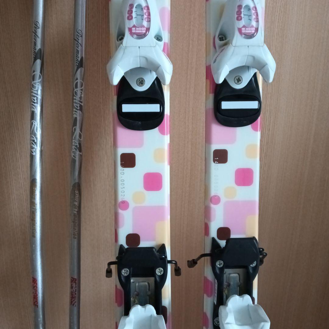 お値下げ♬ スキー板 140㎝・ストック 90㎝　セット