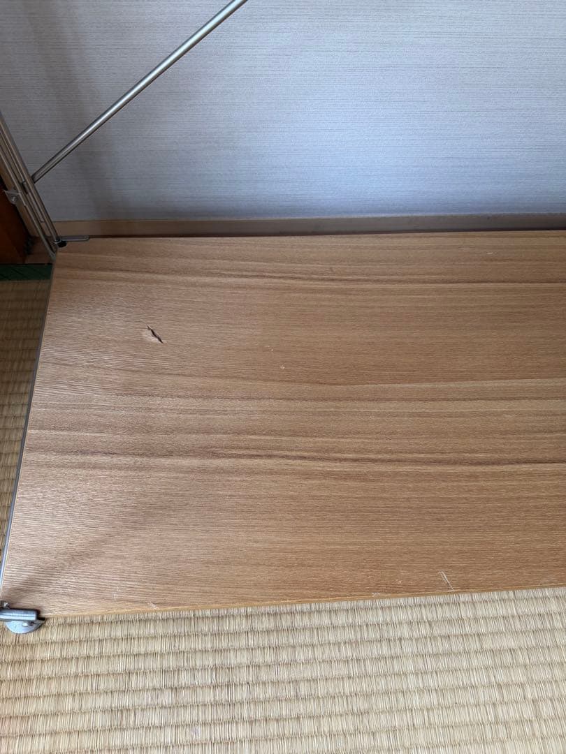 サカナ※送料込み※無印良品 ステンレスユニットシェルフ オーク材棚セット