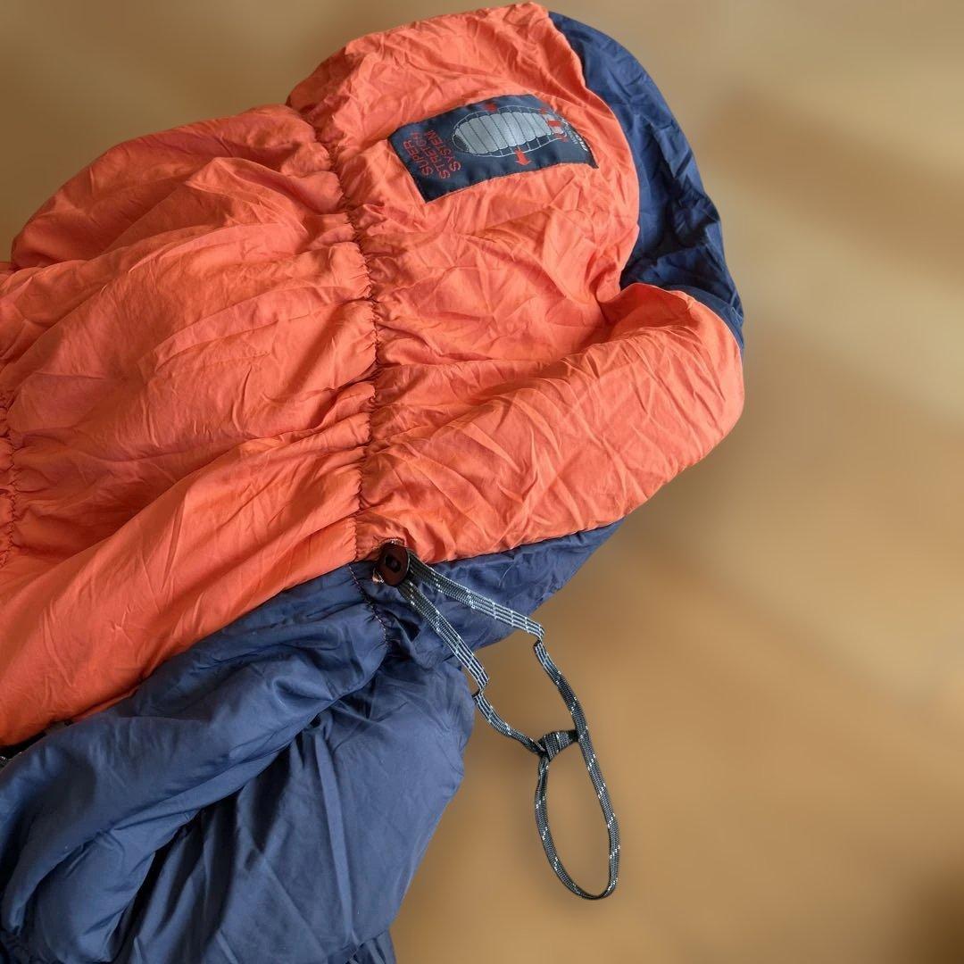 モンベル　バローバッグ　＃1 寝袋　右ジッパー　オレンジ