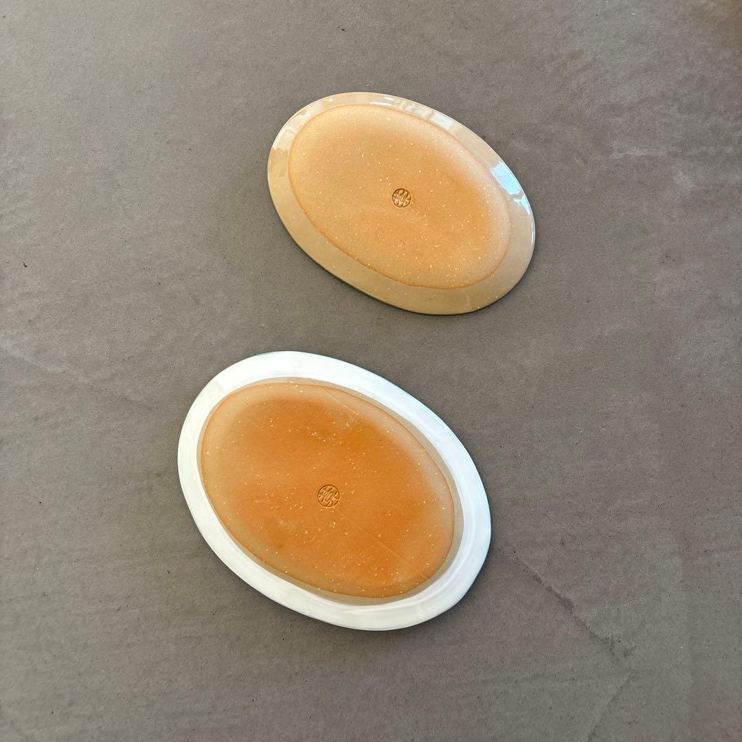 《ほぼ新品》美品【陶葊】京焼　清水焼　白掛彩草花　色絵付け　皿　桜　陶あん