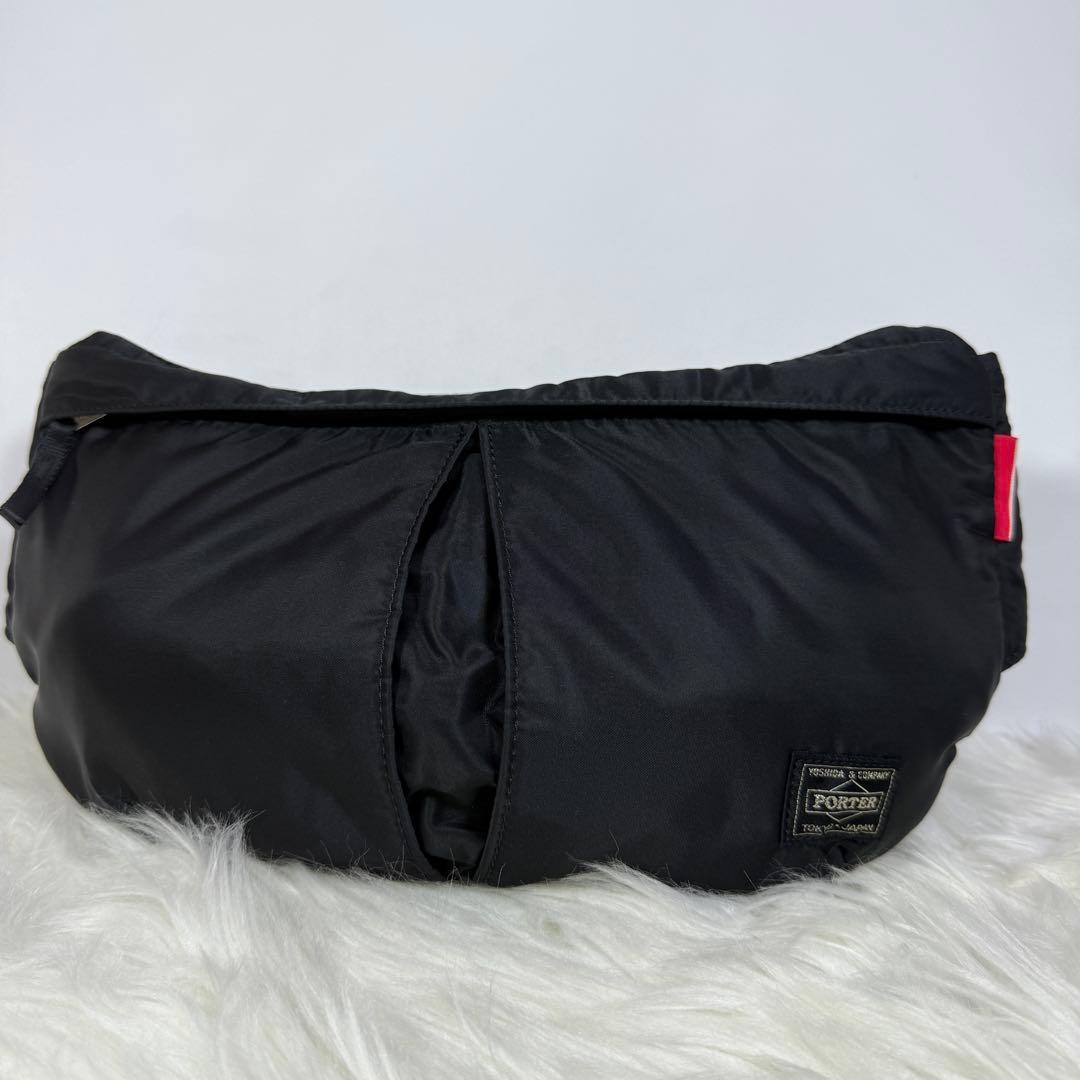 [未使用級] PORTER ボディバッグ ブラック　WHIZ-LIMITED