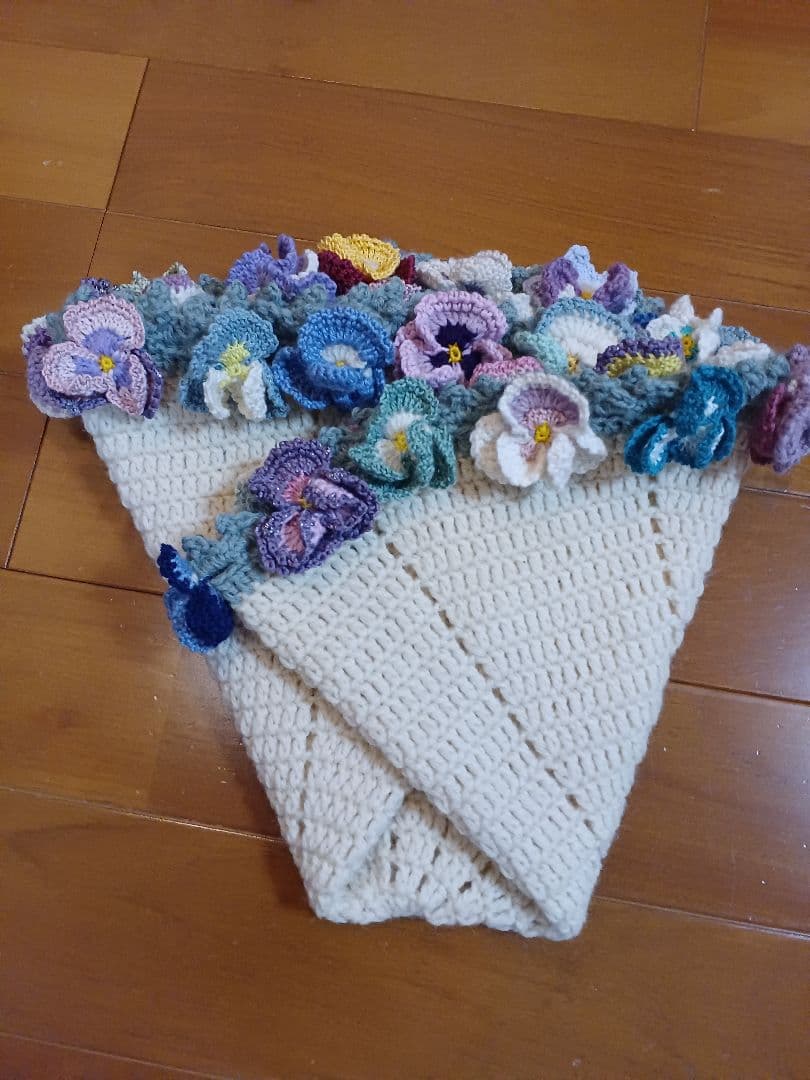 パンジーのブーケブランケット(参考商品)