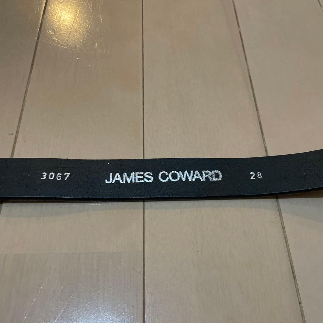 JAMES COWARD ブラック レザー ベルト 28