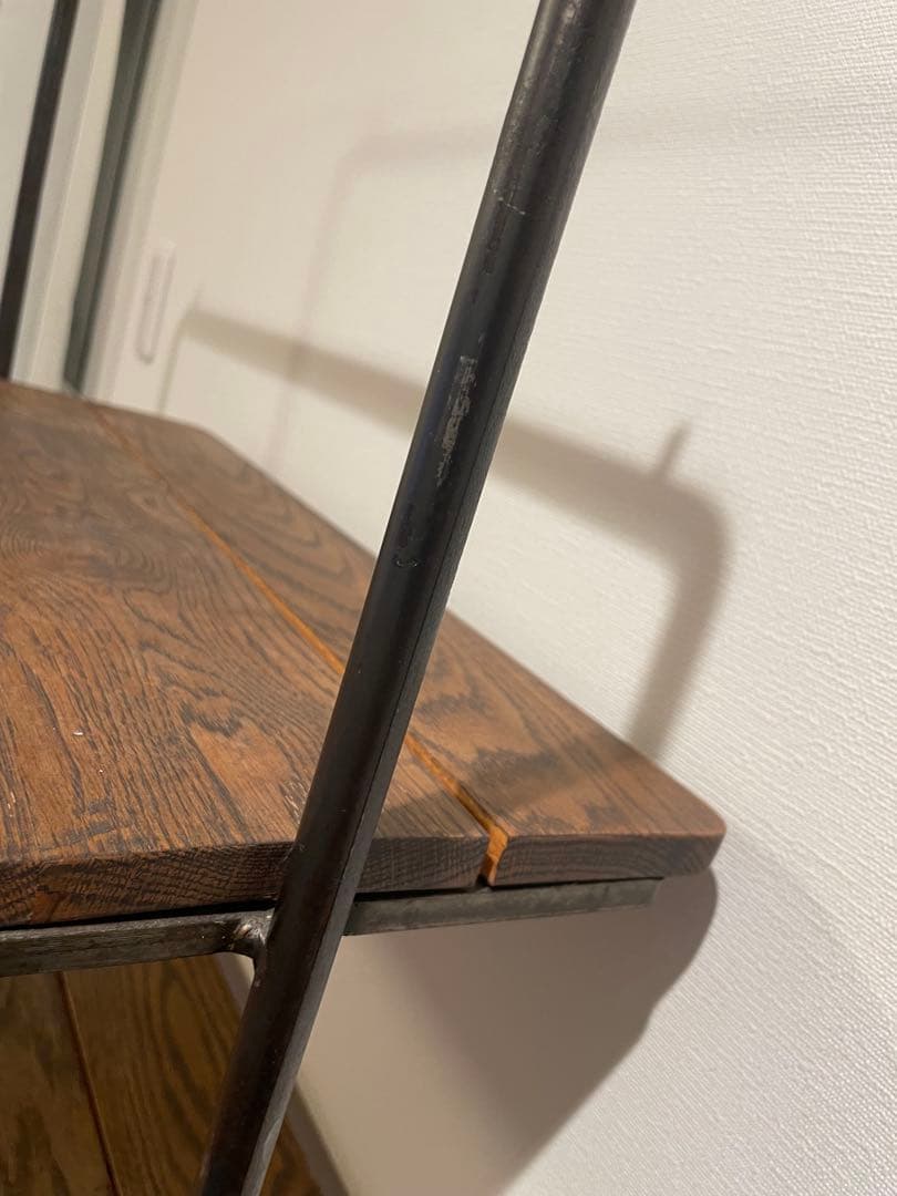 オーク材4段オープンシェルフ