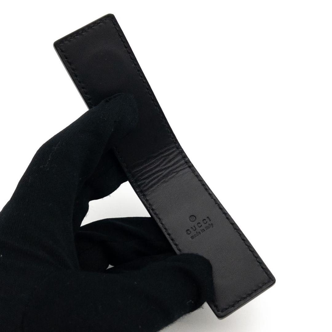 【超極美品】GUCCI マネークリップ　GGドリアン　レザー　黒