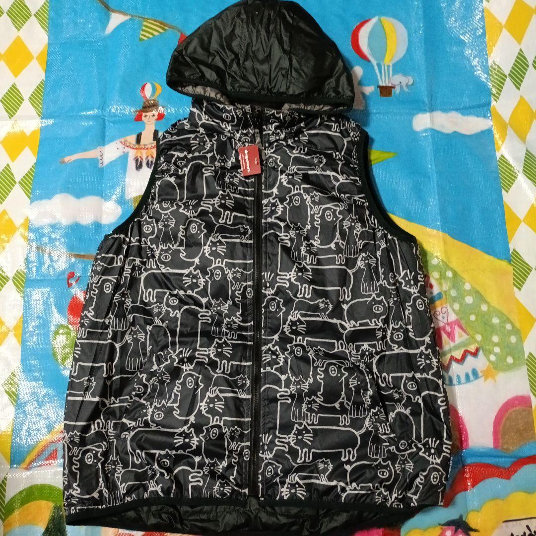 いちご2点新品/ドラッグストアーズ/ダウンベスト/リバーシブル/F