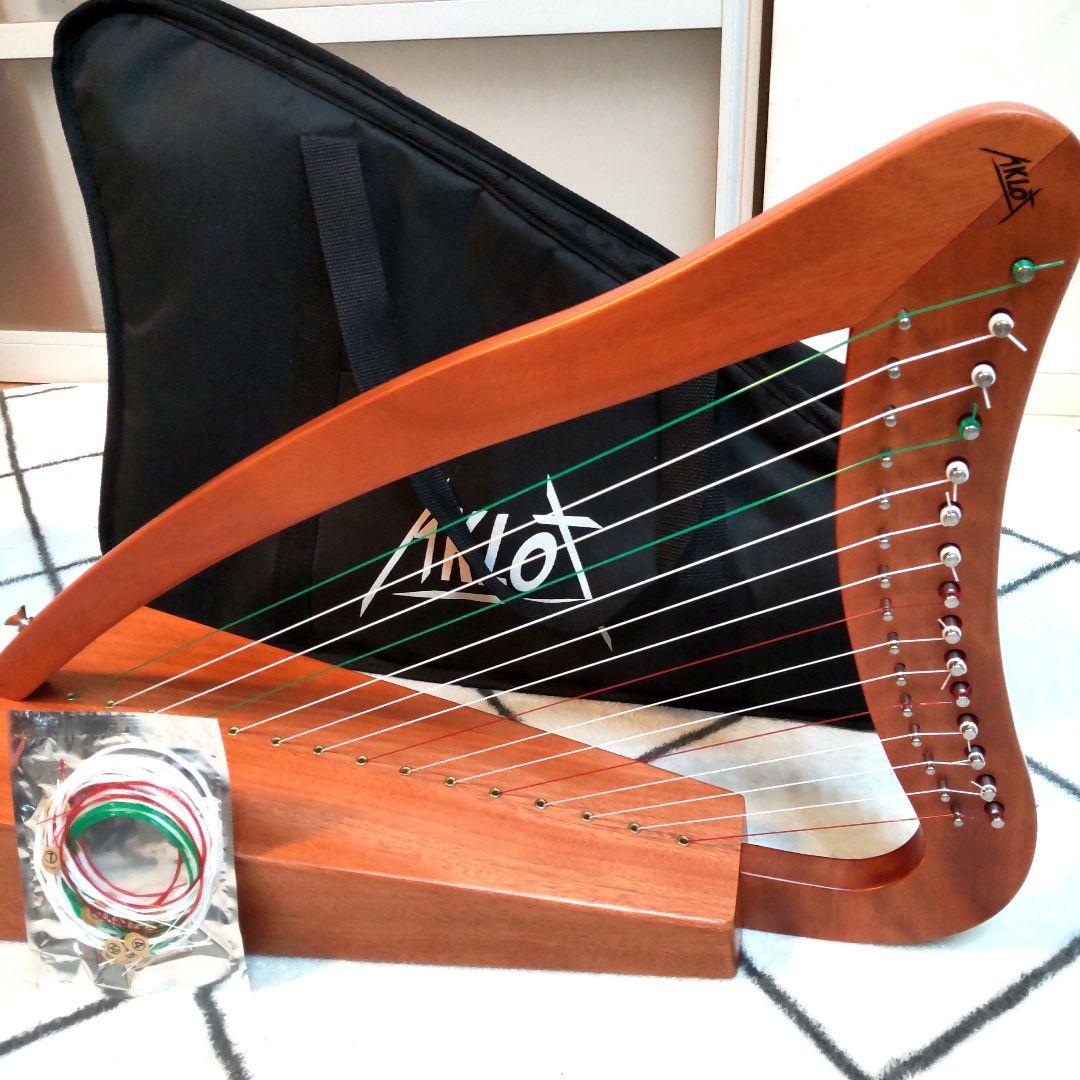 [未使用品]アイリッシュハープ　AKLOT 15弦ハープ