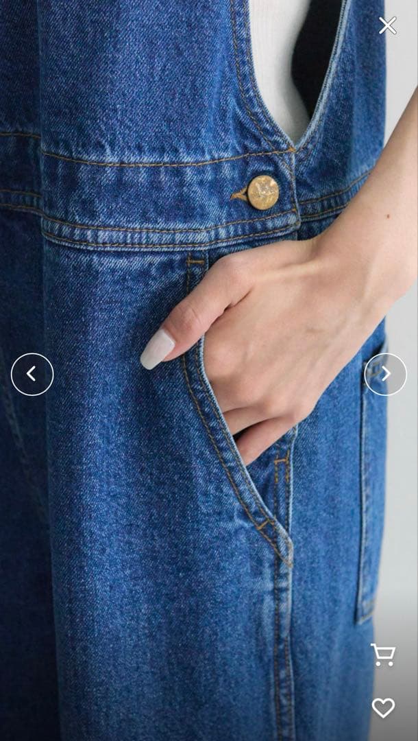 PUAL CE CIN @kokiminitaコーンデニム アメスリサロペット