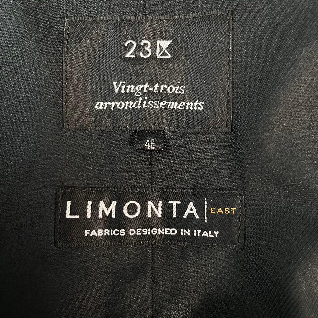 46 大きめ　23区　ロングダウンコート　フード付き　ADS LIMONTA