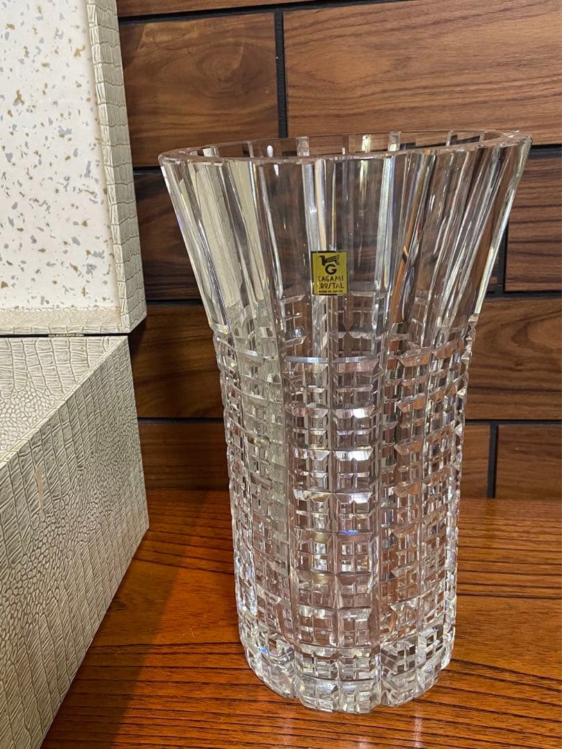 Kagami crystals クリスタル花瓶　大型　重さ約5.2kg 高級