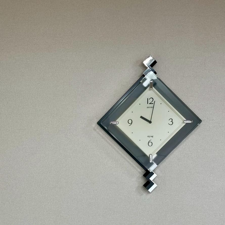 未使用 SEIKO ウォールクロック 壁掛け時計 ポストモダン ヴィンテージ