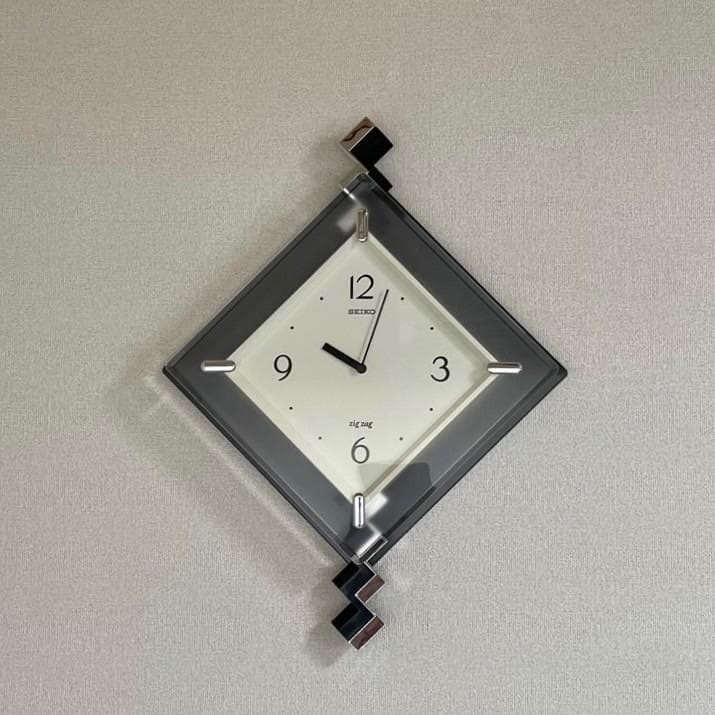 未使用 SEIKO ウォールクロック 壁掛け時計 ポストモダン ヴィンテージ