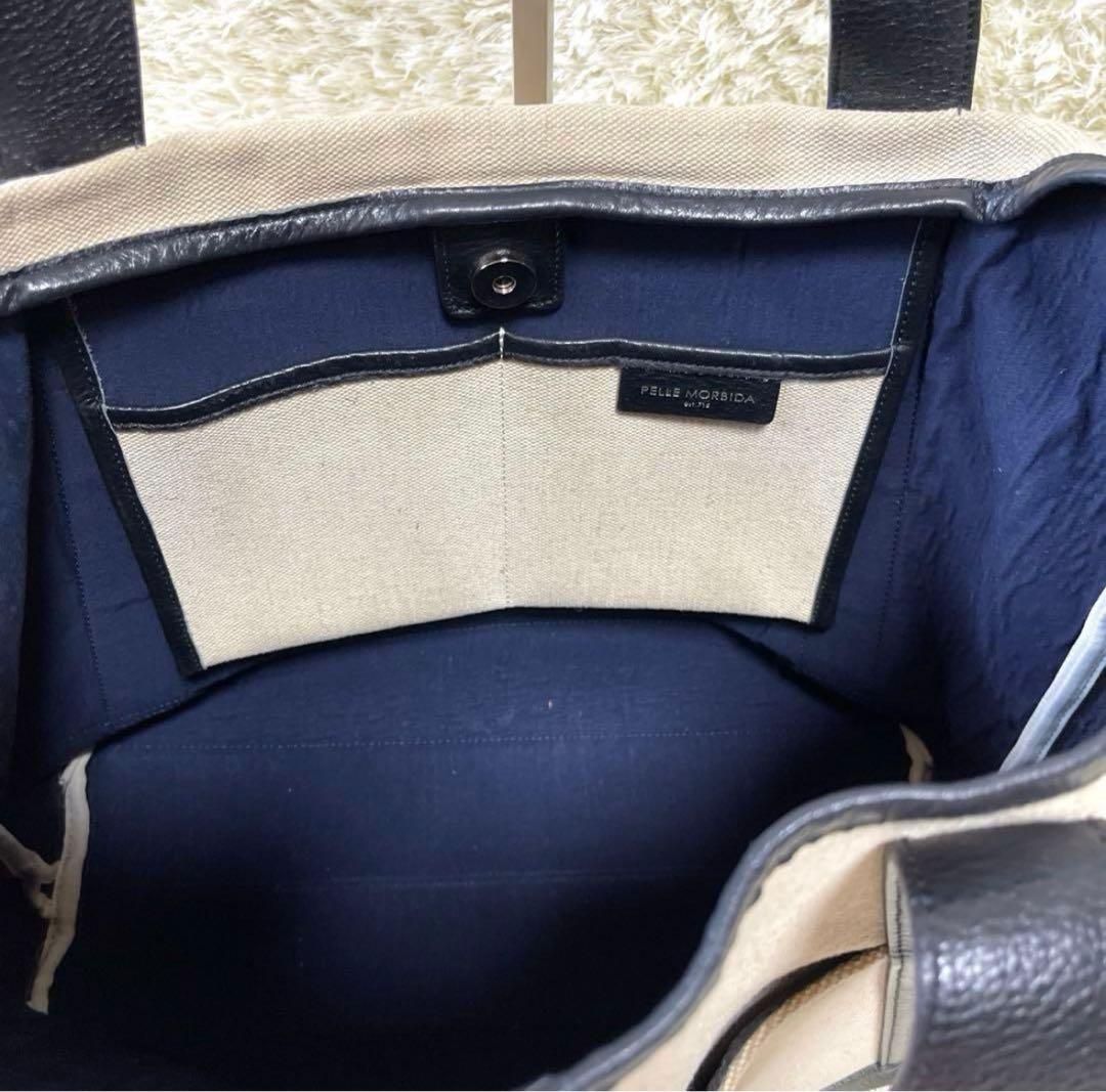 PELLE MORBIDA　ペッレモルビダ　トートバッグ　キャンバス　A４可能