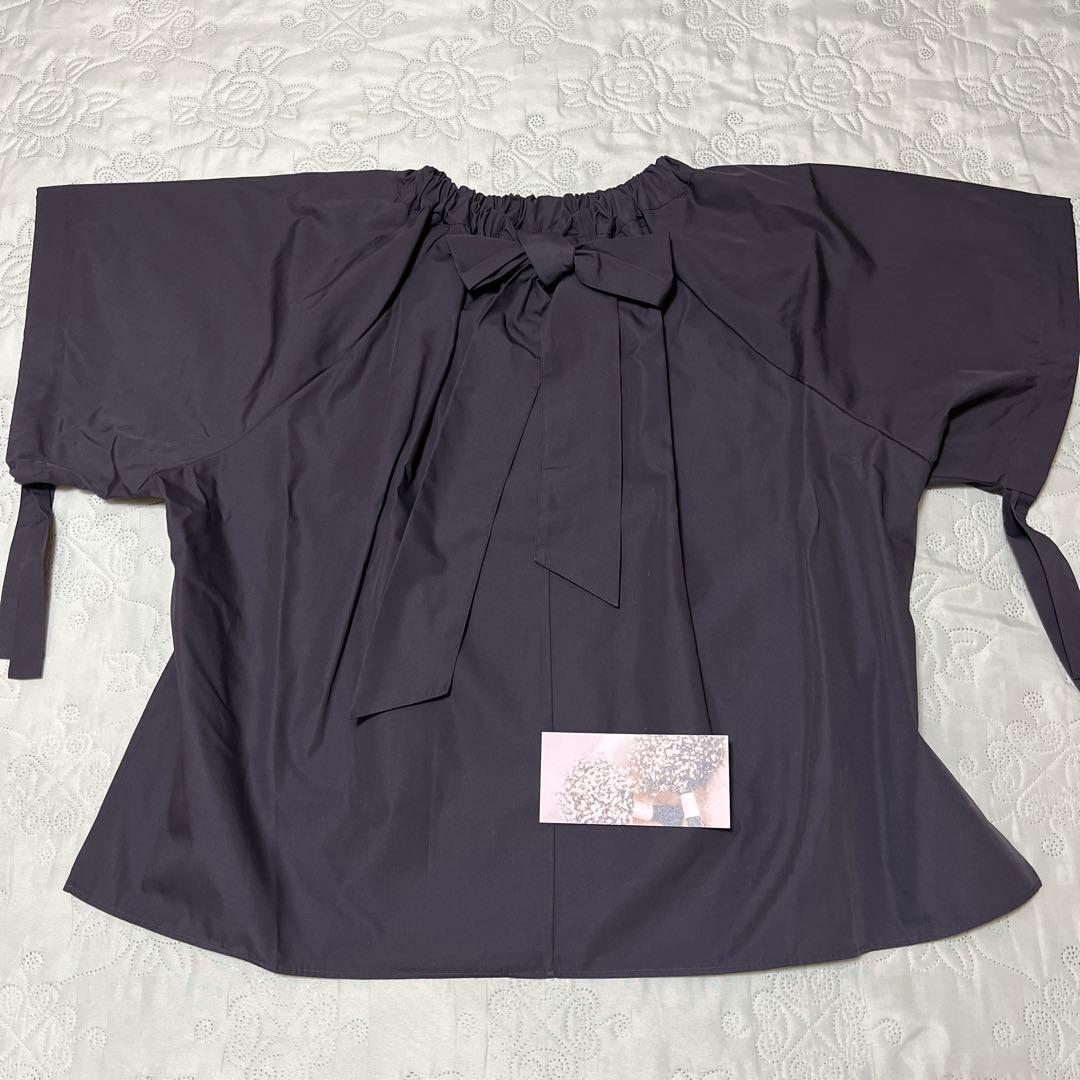 タグ付き 未試着。gypsohila ジプソフィア ブラウス (半袖)スミクロ
