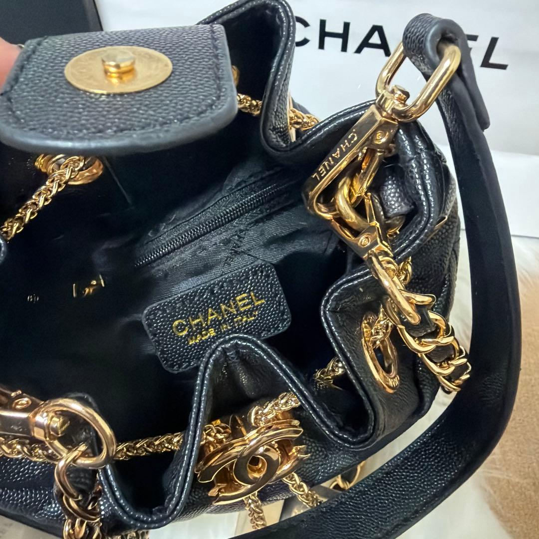 CHANEL ノベルティ 非売品 巾着 バケツ型 ショルダーバッグ