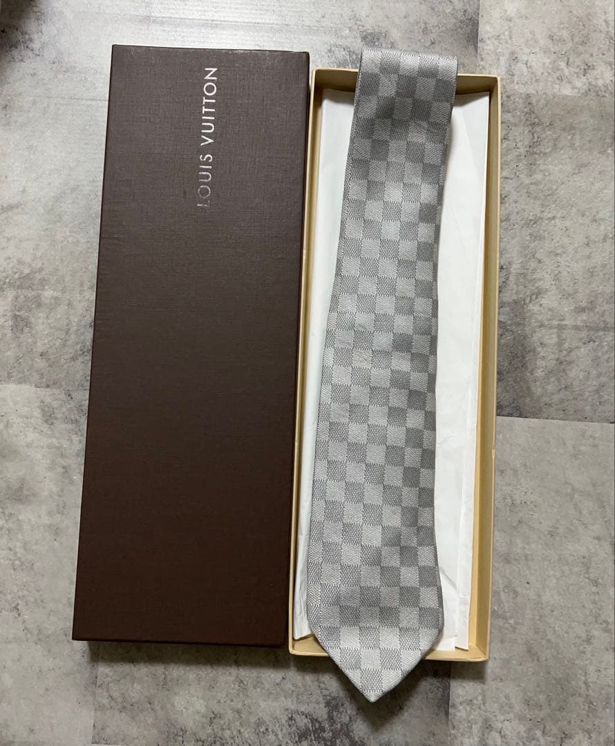 LOUIS VUITTON ネクタイ ハイブランド ダミエ柄