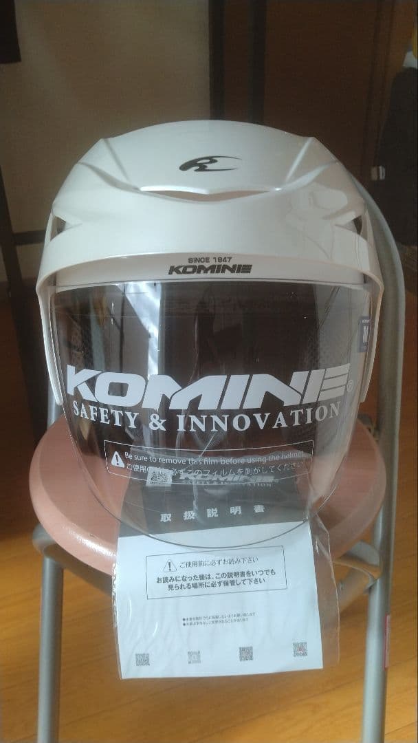 未使用品 コミネ HK-1651ジェットヘルメット ホワイト サイズM