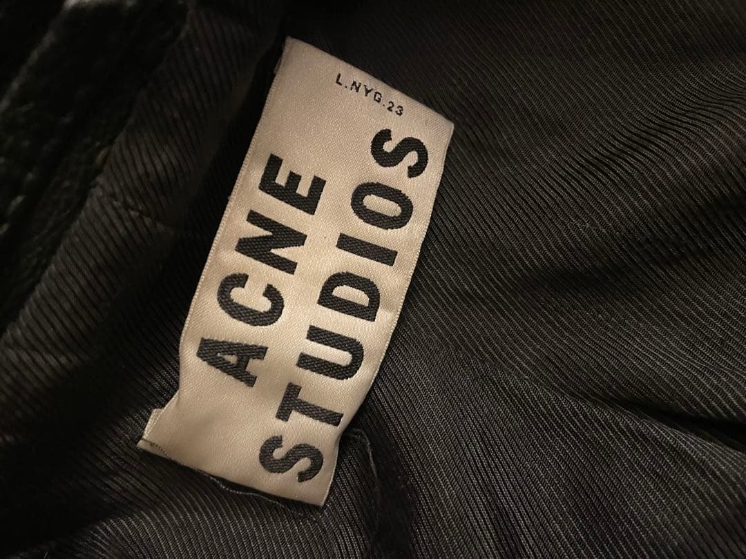 ACNE STUDIOS ブラック ライダースジャケット