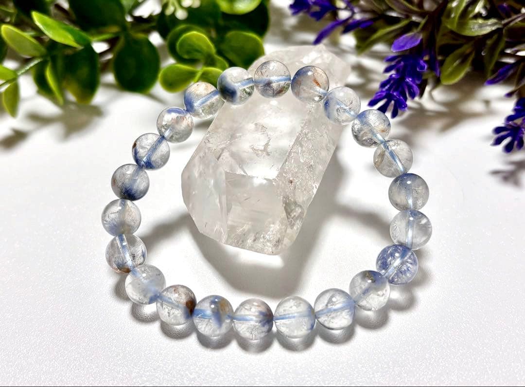 最高品質　蒼き妖精の輝き　幻のデュモルチェライトイングレートネイチャークォーツ