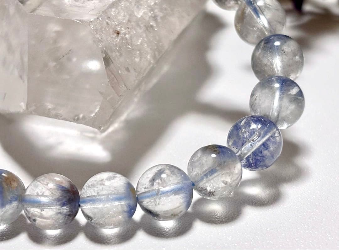 最高品質　蒼き妖精の輝き　幻のデュモルチェライトイングレートネイチャークォーツ