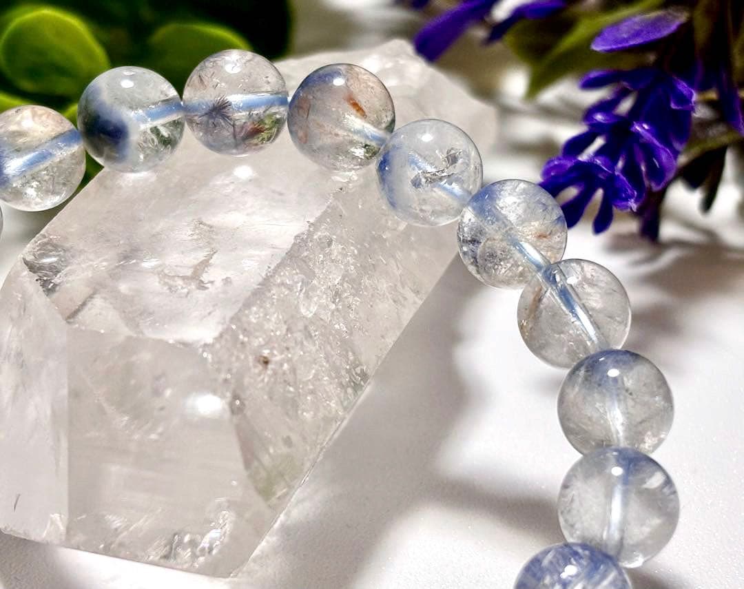 最高品質　蒼き妖精の輝き　幻のデュモルチェライトイングレートネイチャークォーツ