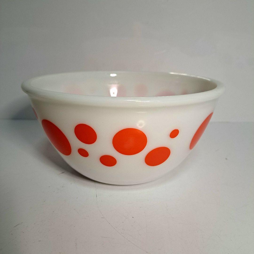 ヘーゼルアトラス　ミキシングボウル　ポルカドット　4Pセット　ヴィンテージ