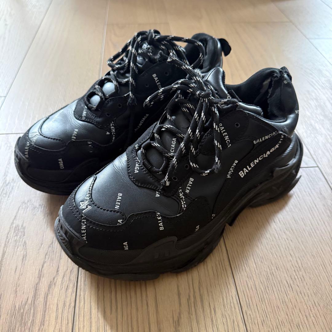 サイズ41 BALENCIAGA triple S ブラック