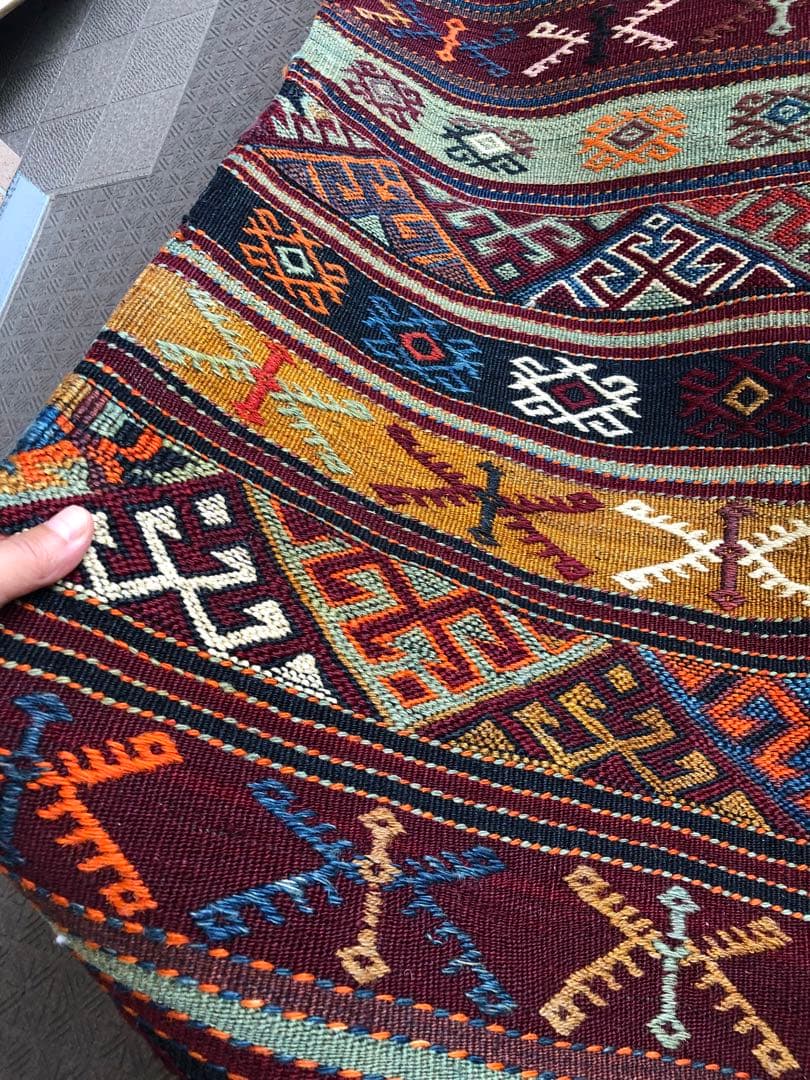 アンティークキリム　ラグ