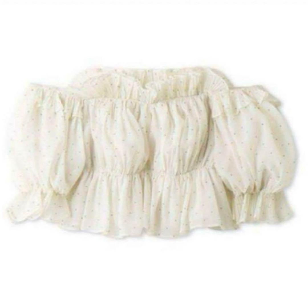 【正規品】snidel Sustainableギャザーオフショルブラウス　dot