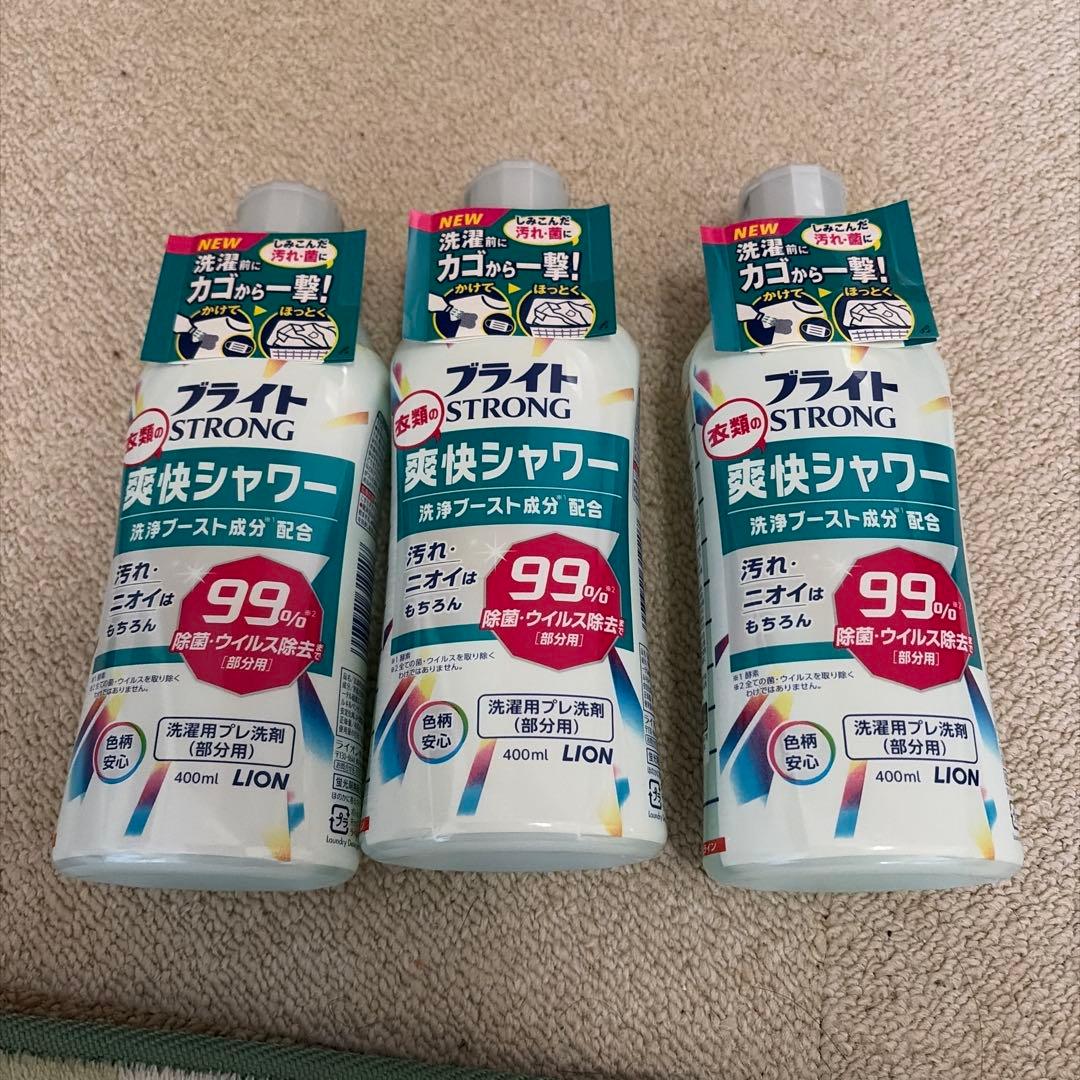 ブライト STRONG爽快シャワー 400ml 8本　ライオンKOBI