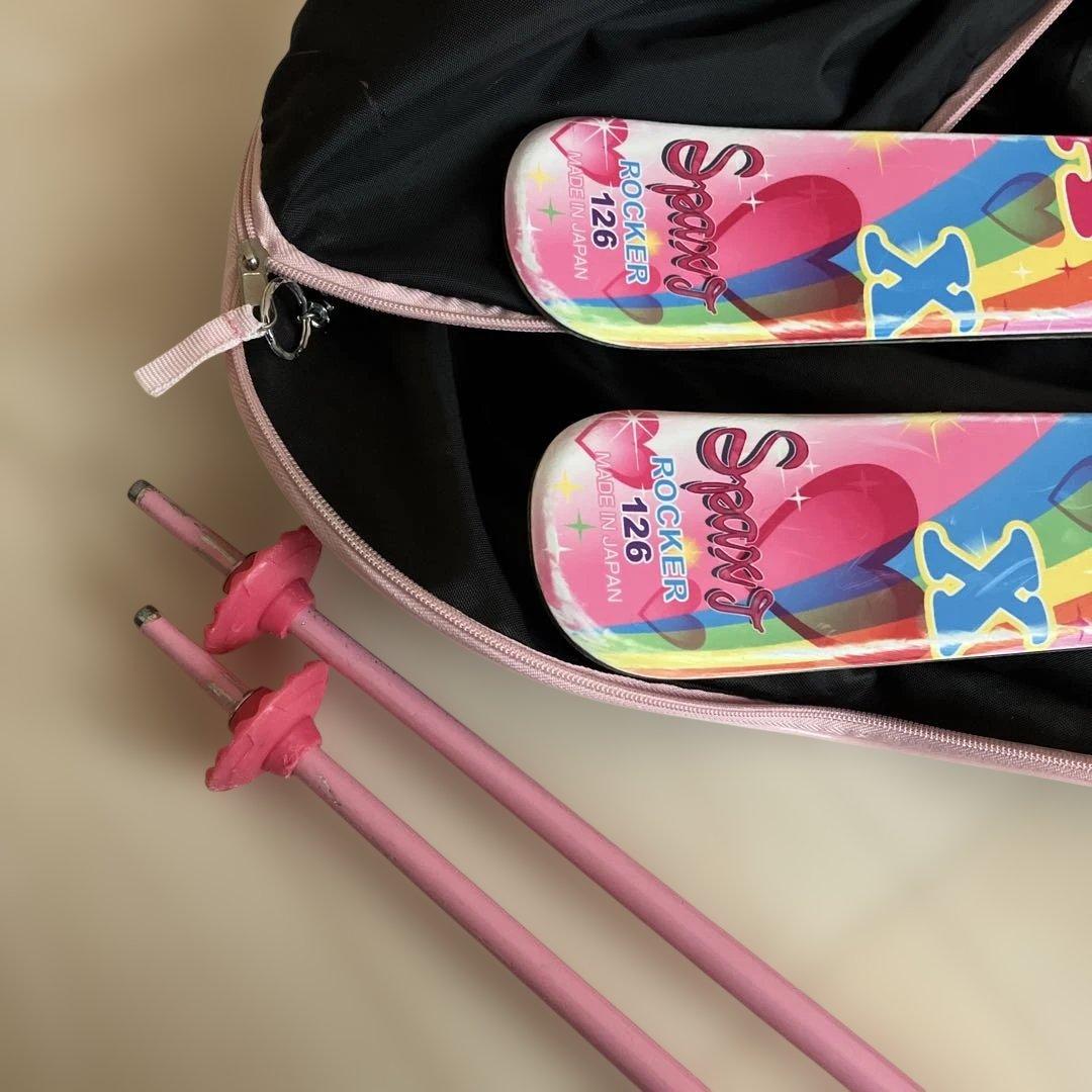 PAX スキーセット 126cm ピンクKAZAMA