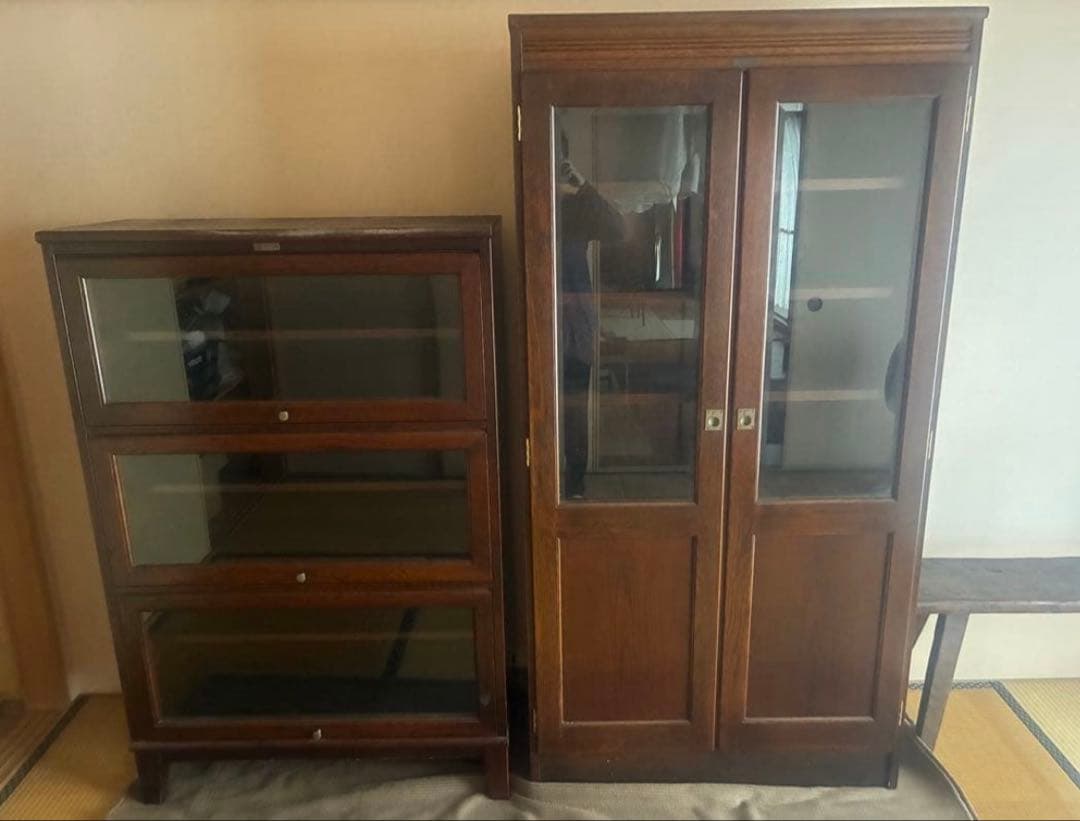 希少！Karf Library ガラス扉　キャビネット★ ビンテージ