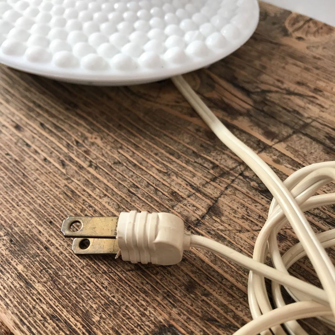 アンティーク♡ミルクガラスランプ　鍵スイッチ