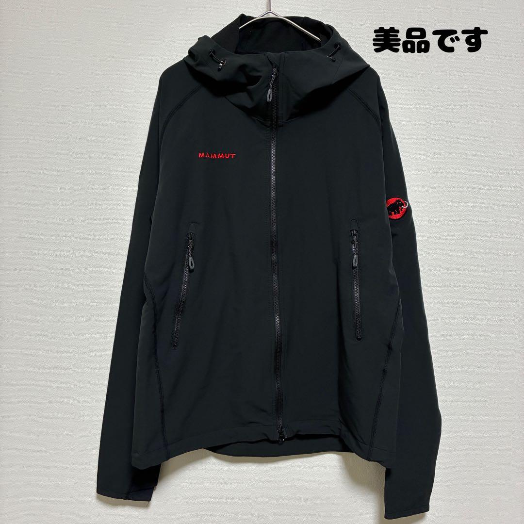 美品　マムート　ソフテッククライムライトジャケット　マウンテンパーカー　黒　Ｍ
